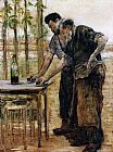 Blacksmiths taking a Drink by Jean Francois Raffaelli